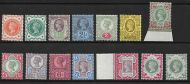 1887 Jubilee set Sg 197 - Sg 214 including both ½d and 1 - UNMOUNTED MINT MNH