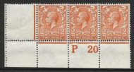 N19(5) 2d Orange Royal Cypher Control P 20 perf V. Light MOUNTED MINT