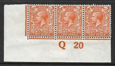 N19(5) 2d Orange Royal Cypher Control Q 20 imperf MOUNTED MINT