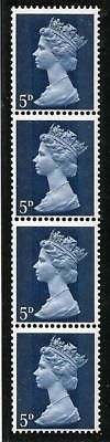 Sg 735 5d Machin PVA 2B Head B  Vertical coil strip - UNMOUNTED MINT