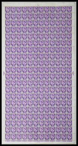 XW3 3d Wales Regional Sheet 1CB Crowns - Full sheet UNMOUNTED MINT/MNH