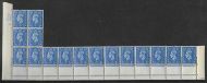 2½d Light Blue Cyl P44 151 Dot Perf 6B(E/P) Double misperf UNMOUNTED MINT