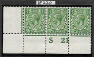 N14(-)var ½d Cobalt Yellow-Green Royal Cypher Hendon cert UNMOUNTED MINT