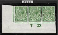 N14(-) ½d D.Dull Cobalt Yellow-Green Royal Cypher Hendon cert UNMOUNTED MINT