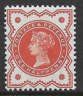 K27(-) Unlisted ½d Very Deep Vermilion Jubilee single with cert UNMOUNTED MINT