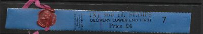 S13 Sg516 1d Tudor watermark Vertical Delivery Coil leader X7 UNMOUNTED MINT