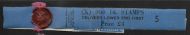 Sg 504 1d GVI Light Colours Vertical Delivery Coil leader X5 UNMOUNTED MINT MNH