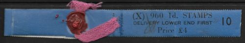 Sg 504 1d GVI Light Colours Vertical Delivery Coil leader X10 UNMOUNTED MINT