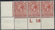 N19(3) 2d Deep Reddish Orange control L18 perf with RPS cert UNMOUNTED MINT MNH