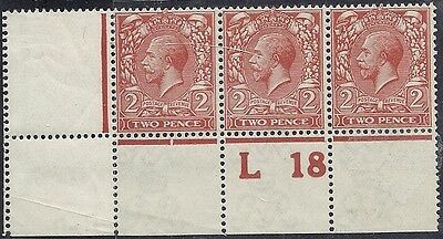 N19(3) 2d Deep Reddish Orange control L18 perf with RPS cert UNMOUNTED MINT MNH
