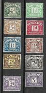 D10 - D18 Block Cypher Postage dues Full Set inc 3d Exp MOUNTED MINT