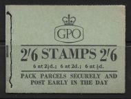 F58 2 6 GPO Wilding booklet - Sept 1957 UNMOUNTED MINT MNH