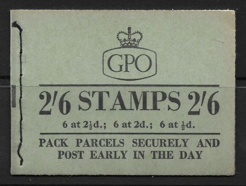 F58 2 6 GPO Wilding booklet - Sept 1957 UNMOUNTED MINT MNH