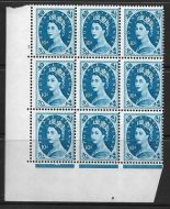 10d Wilding Multi Crown on White Cyl 1 No Dot with misperf UNMOUNTED MINT