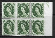 S127b 9d Wilding Multi Crowns variety - Frame Break UNMOUNTED MINT