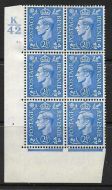 2½d Light Blue Cylinder Control K42 83 Dot perf 5(E/I) UNMOUNTED MINT/MNH