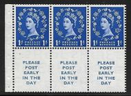 SB24 Wilding booklet pane Tudor perf type I UNMOUNTED MNT