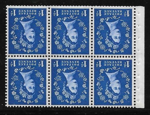 SB40a Wilding booklet pane Green phos perf type I UNMOUNTED MNT
