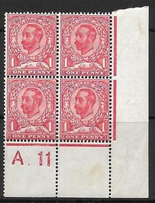 N8(6) 1d Carmine Downey Head Control A Dot 11 Perf 2A UNMOUNTED MINT