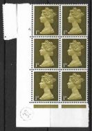Sg 724 VARIETY Pre-decimal Machin 1d PVA Cylinder 6 Dot UNMOUNTED MINT
