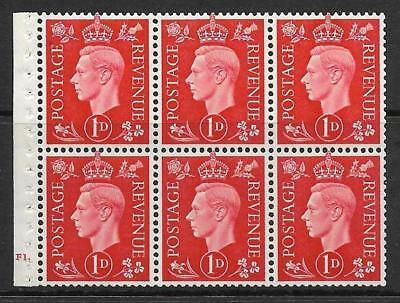 QB10A perf type B4A(I) cylinder F1 Dot -1d Red Booklet pane UNMOUNTED MINT