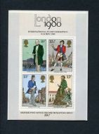 MS1099 London 1980 Stamp Exhibition miniature sheet in original packaging
