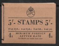 BD31(1) 5 - GPO GVI booklet - Mar 1952 UNMOUNTED MINT MNH