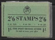 BD18 2 6 GPO GVI booklet Edition 83 - Sept 1950 Good perfs UNMOUNTED MINT