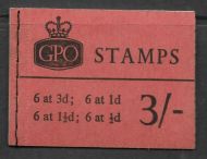M71 3 - Wilding GPO booklet -  Dated Nov 64 UNMOUNTED MINT MNH