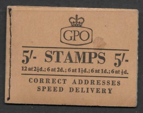 H30 5 - Wilding GPO booklet -  Dated Sept 57 UNMOUNTED MINT MNH