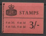 M46 3 - Wilding GPO booklet -  Dated May 62 UNMOUNTED MINT MNH