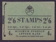 F4 2 6 Wilding  GVI GPO Booklet - complete - Aug 53 UNMOUNTED MINT