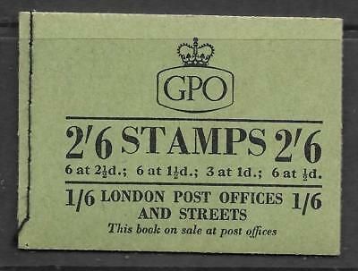 F41 2 6 Wilding GPO Booklet - complete - Apr 56 UNMOUNTED MINT