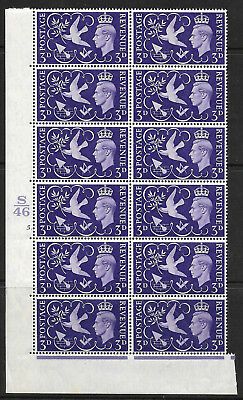 Sg 492 1946 Victory Cylinder S46 5 Dot perf type 5(E I) UNMOUNTED MINT MNH