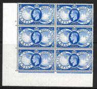 Sg 499 1949 UPU Cylinder 2 No Dot perf type 5(E I) UNMOUNTED MINT MNH