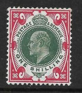 sg314 M47(5) 1 - Green  Carmine Somerset House UNMOUNTED MINT MNH