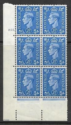 2½d Light Blue Cylinder Control 255 Dot perf 5(E I) UNMOUNTED MINT MNH
