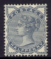 Sg 187 ½d Blue from Lilac & Green issue UNMOUNTED MINT/MNH