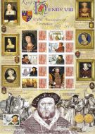 BC-204 GB 2009 Henery VIII Smiler sheet UNMOUNTED MINT