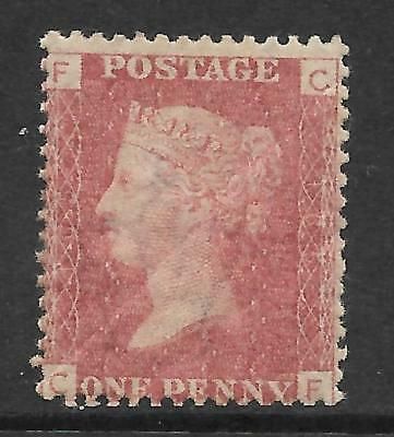 Sg 43 1d Penny Red plate 165 Lettered C-F UNMOUNTED MINT