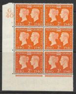 Sg 482 1940 2d Centenary Cylinder G40 2 Dot UNMOUNTED MINT MNH