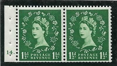 SB64 Wilding booklet pane Edward Cylinder 14 Dot UNMOUNTED MINT