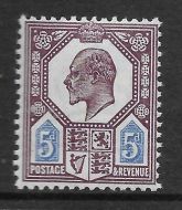 Sg 294 Spec M30(4) 5d Deep Plum  Cobalt Blue Somerset House UNMOUNTED MINT