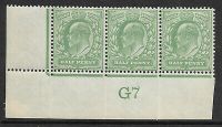 ½d Yellow-Green Control G7 perf type V2A Plate 34 Co-ex Rule UNMOUNTED MINT