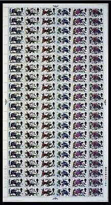 1966 4d Battle of Hastings (Phos) Complete Sheet No dot With flaw UNMOUNTED MINT