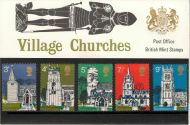1972 Village Churches Presentation pack UNMOUNTED MINT