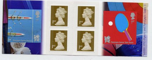 PM24 2010 Olympics Games no. 3 6 x 1st Self Adhesive Booklet - complete - No Cyl