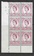 6d Wilding Multi Crown on Cream Cyl 2 No Dot perf B(I P) UNMOUNTED MINT