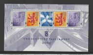 MSS132 2004 Scottish Parliament Miniature Sheet - UNMOUNTED MINT