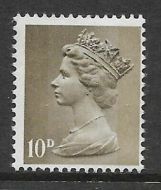 Sg 741a 10d Pre-decimal Machin on Uncoated paper - UNMOUNTED MINT